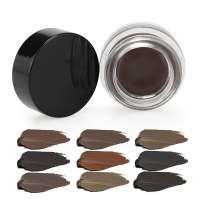 Private Label 3D  Waterproof Eyebrow Pomade Gel Cream with Brush 10 Colors